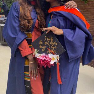 OAKHALLI VIP GOWN NAVY + BACH HOOD NAVY/WHITE/ORANGE (HOWARD UNIVERSITY)